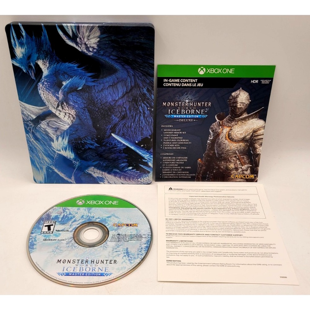 Monster Hunter World & Iceborne Steelbook (Xbox One) UNUSED CODE